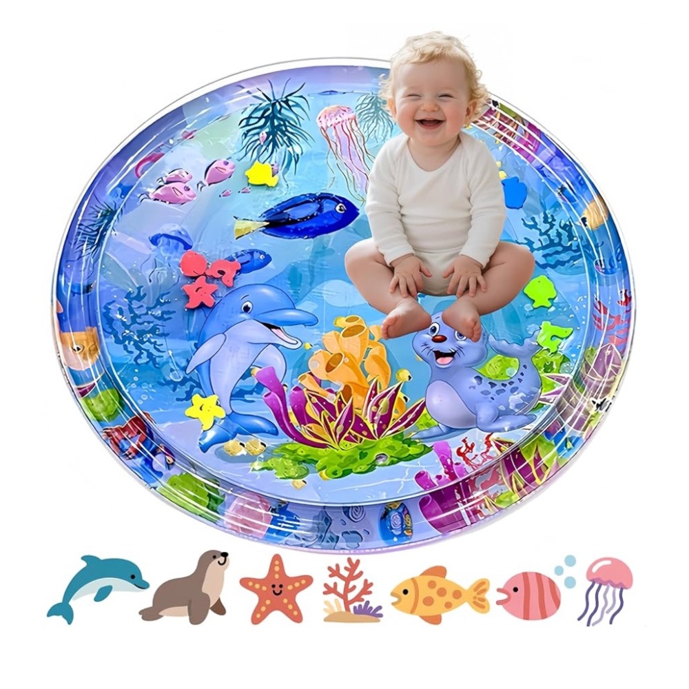 New- PINK Colorful Ocean-Themed Baby Play Mat